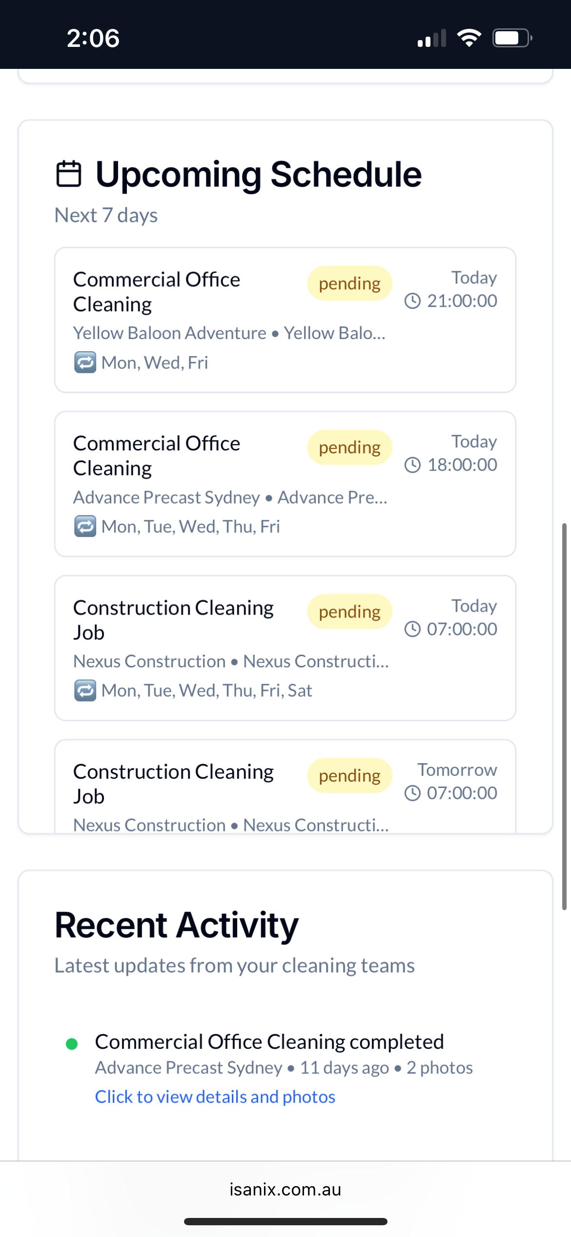 Média Isanix AI Cleaning Business Software - Logiciel de nettoyage qui automatise les citations, les rapports de planification 9