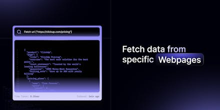 Web search API by Crustdata gallery image