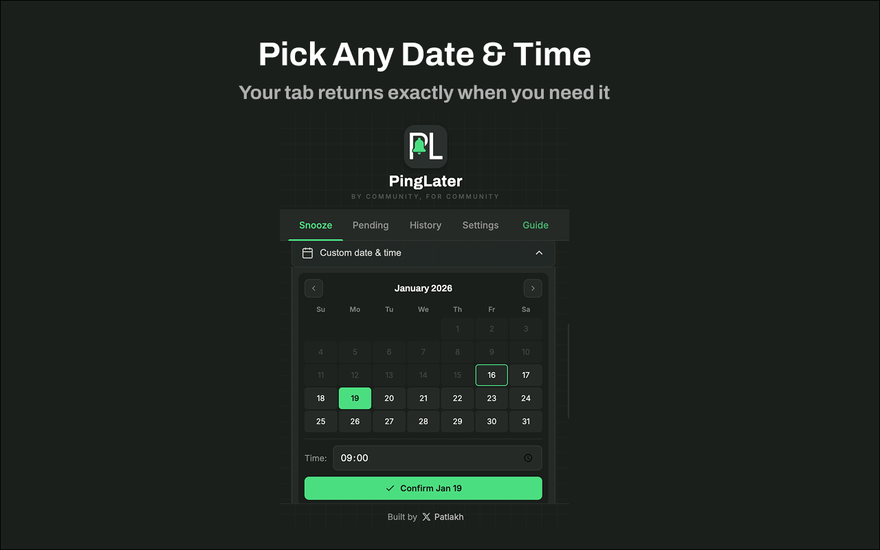PingLater - Screenshot 3 showing product features and functionality