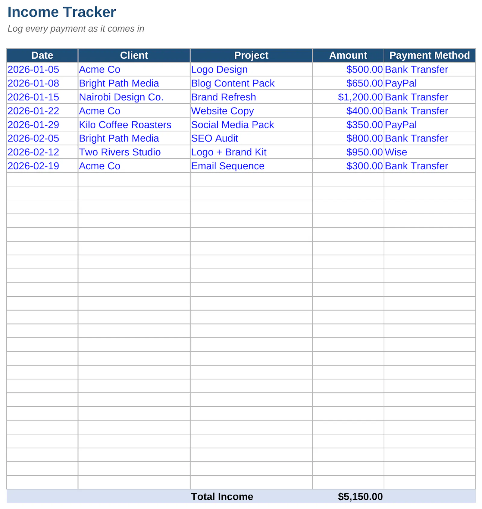 Freelancer Finance Tracker screenshot 6
