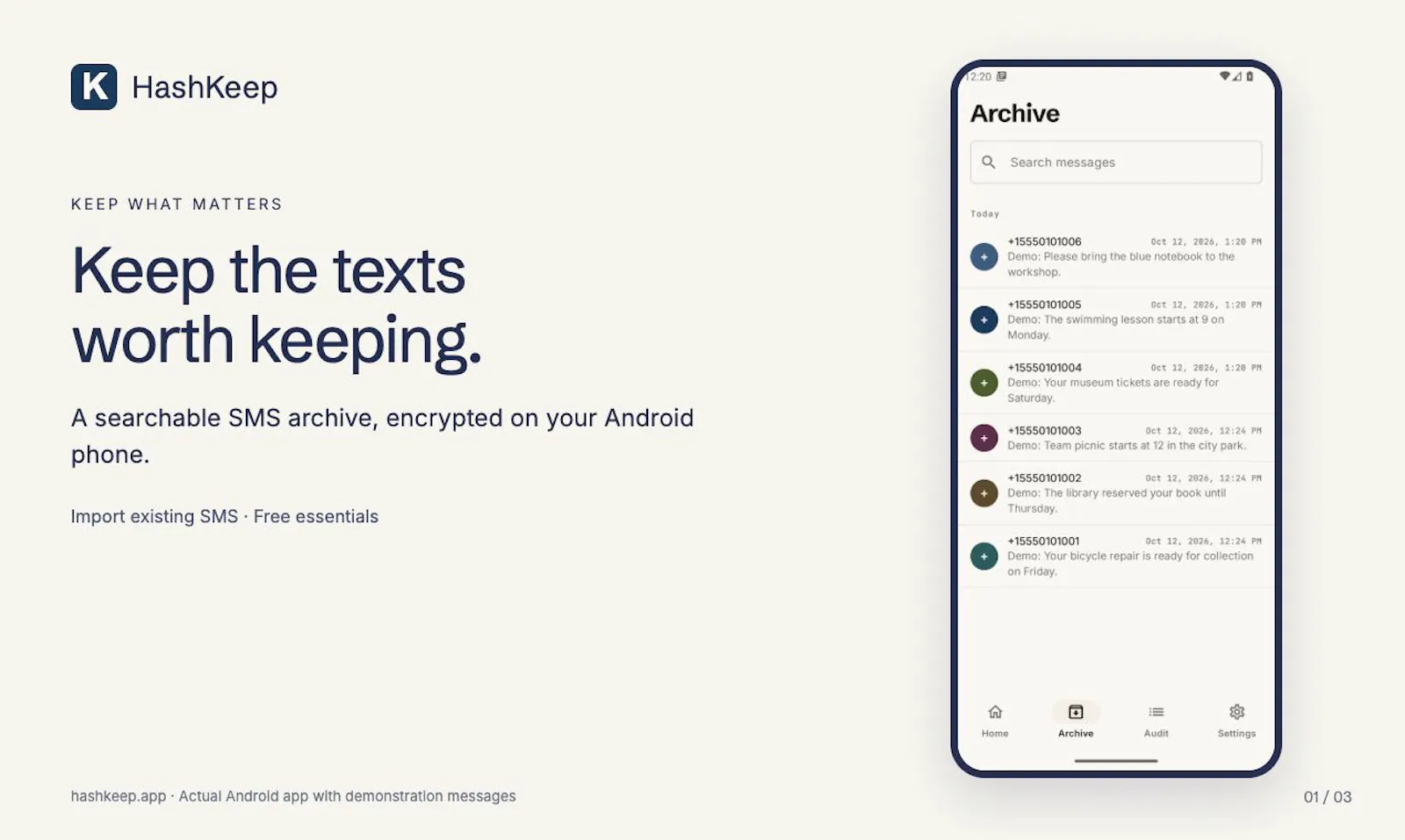 HashKeep screenshot 3