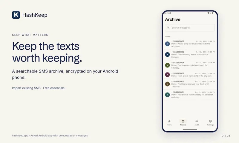 HashKeep screenshot 3