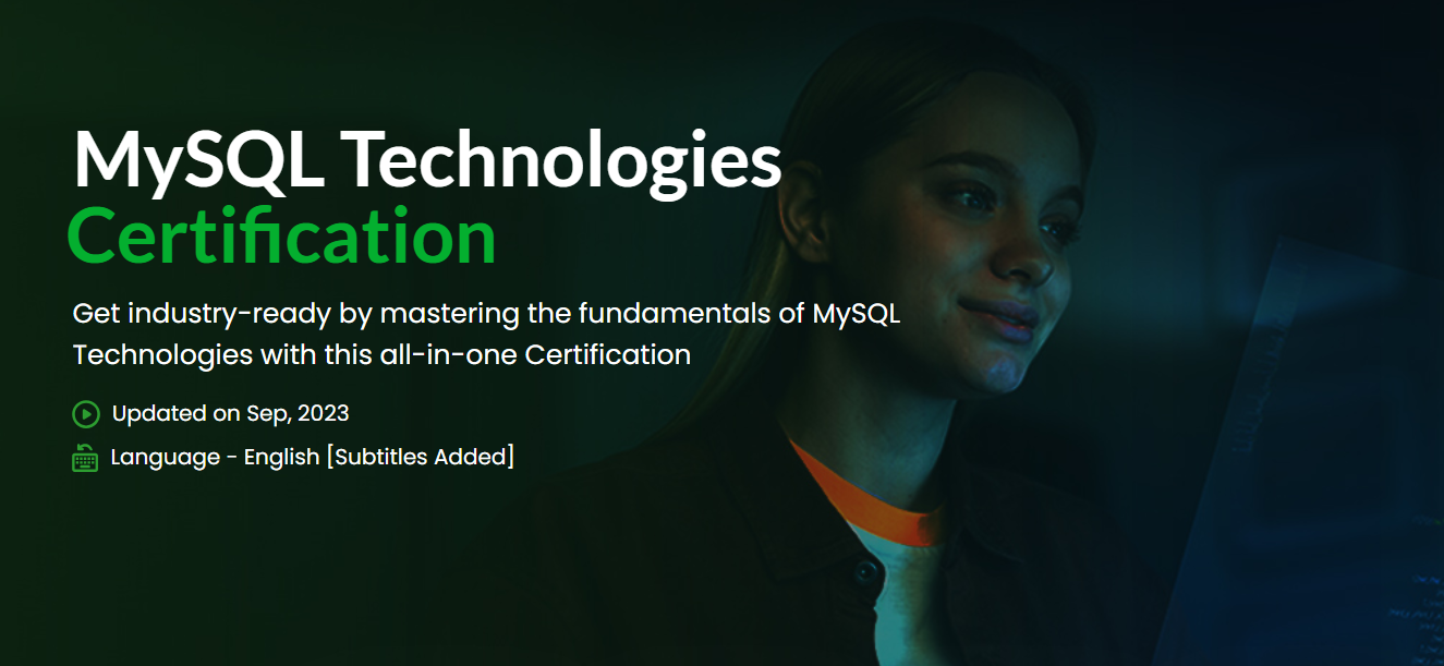 การรับรองเทคโนโลยี MySQL