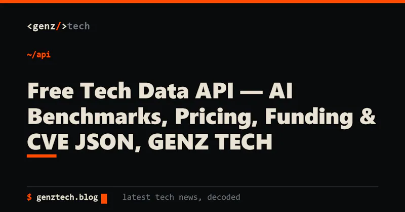 GENZ TECH Data API screenshot 1