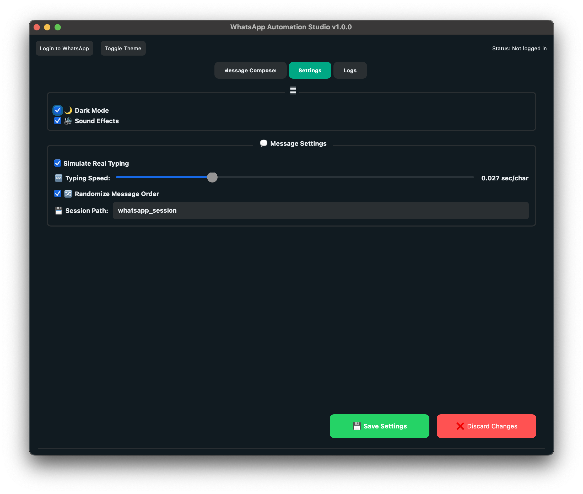 WhatsApp Automation Studio gallery image