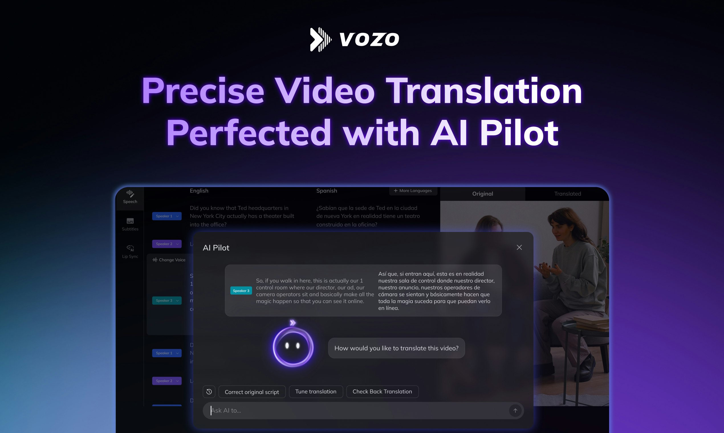 Vozo AI — Video localization gallery image