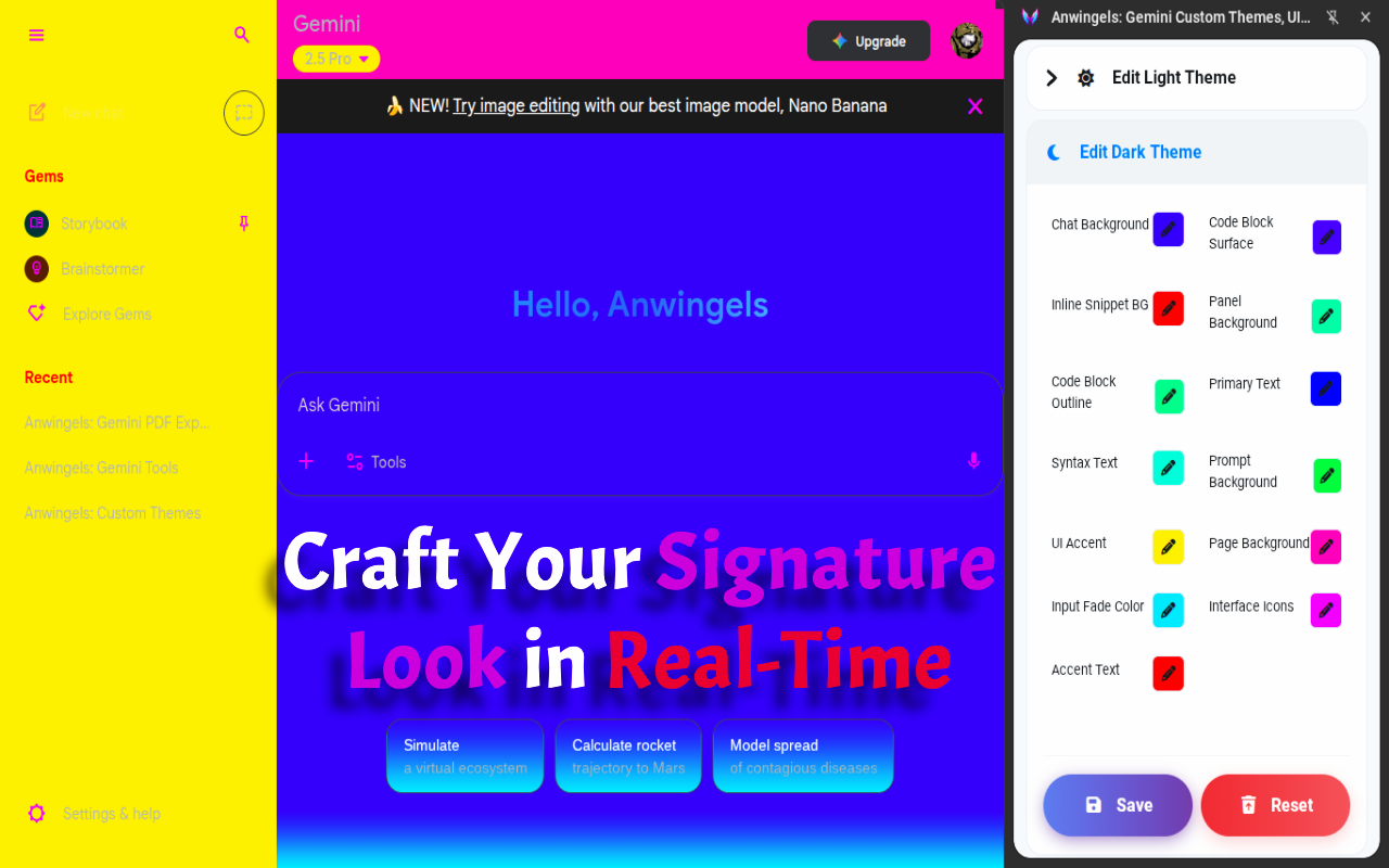 Premium Themes, Live Editor for Gemini 3 gallery image