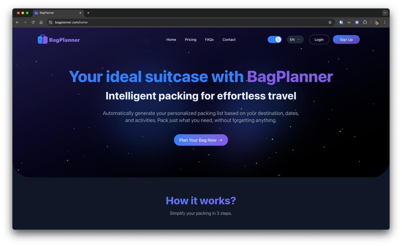 BagPlanner gallery image