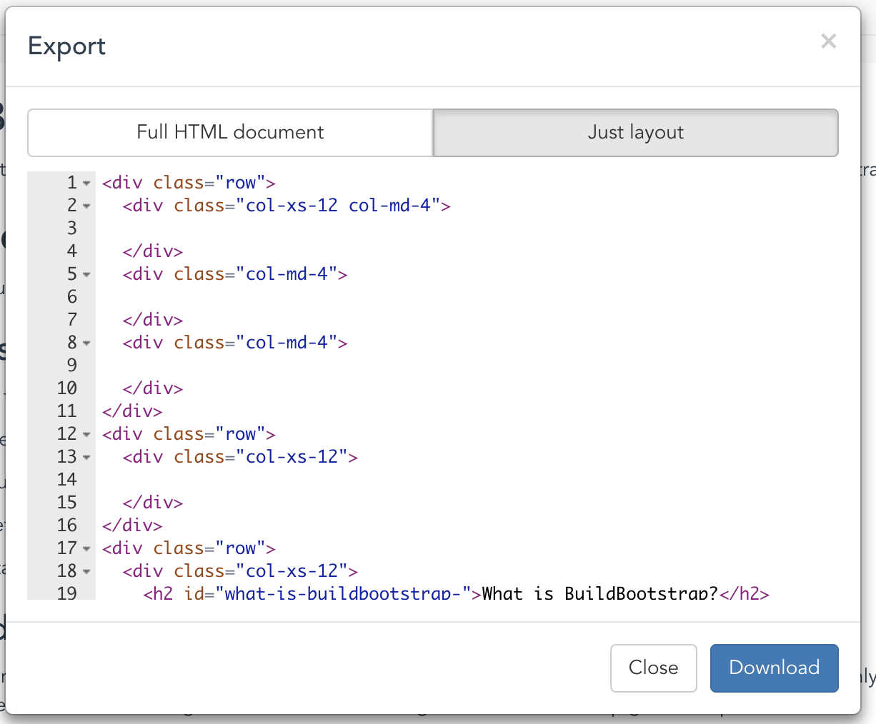 Build Bootstrap gallery image