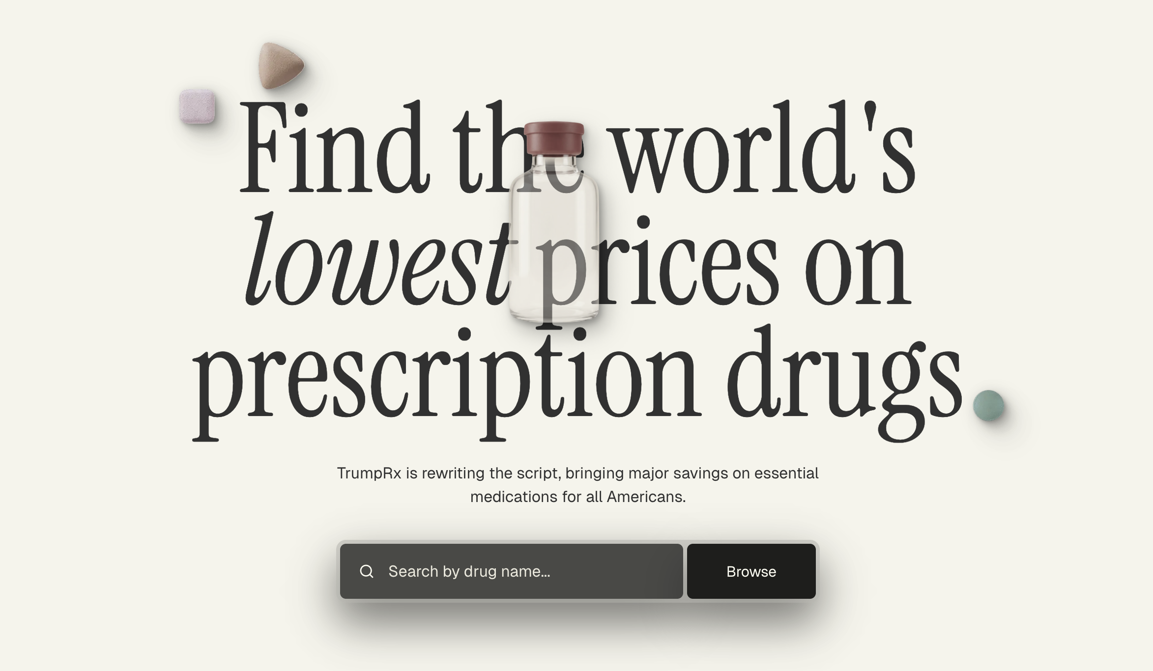 TrumpRx - Screenshot 2 showing product features and functionality