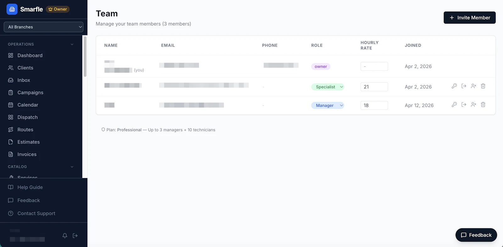 Smarfle CRM screenshot 2
