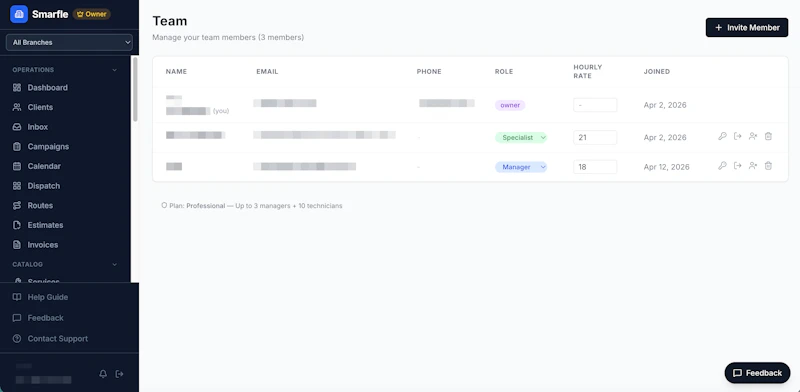 Smarfle CRM screenshot 2