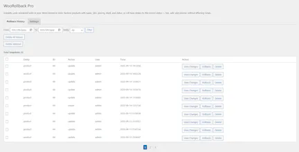WooRollback Pro gallery image