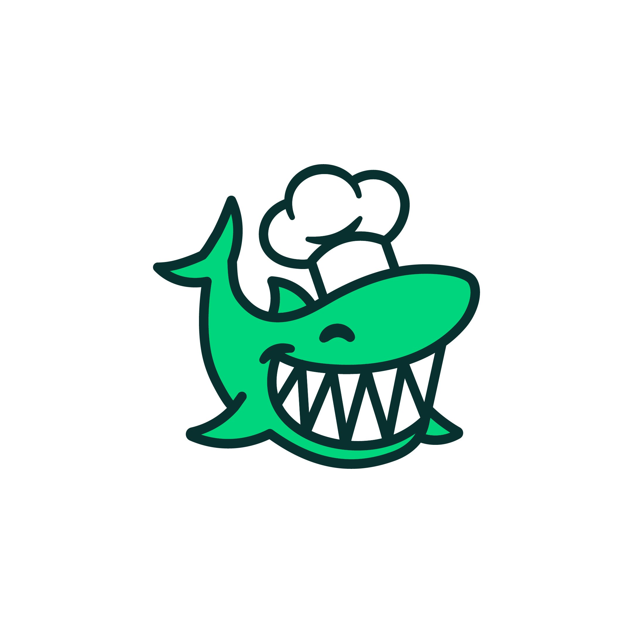 Chomps Cooking & Social - Product Hunt launch logo and brand identity