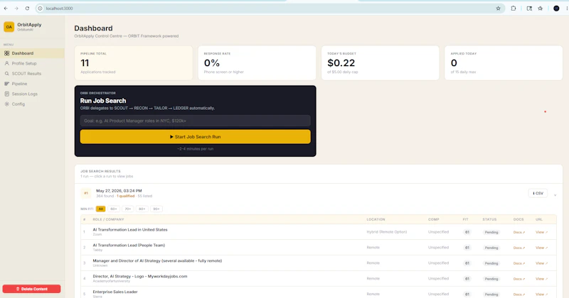 Orbitapply screenshot 1
