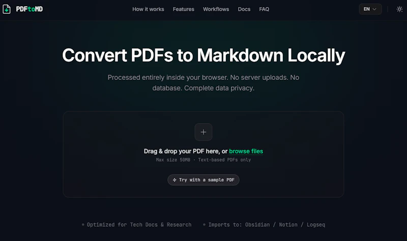 PDFtoMD screenshot 2