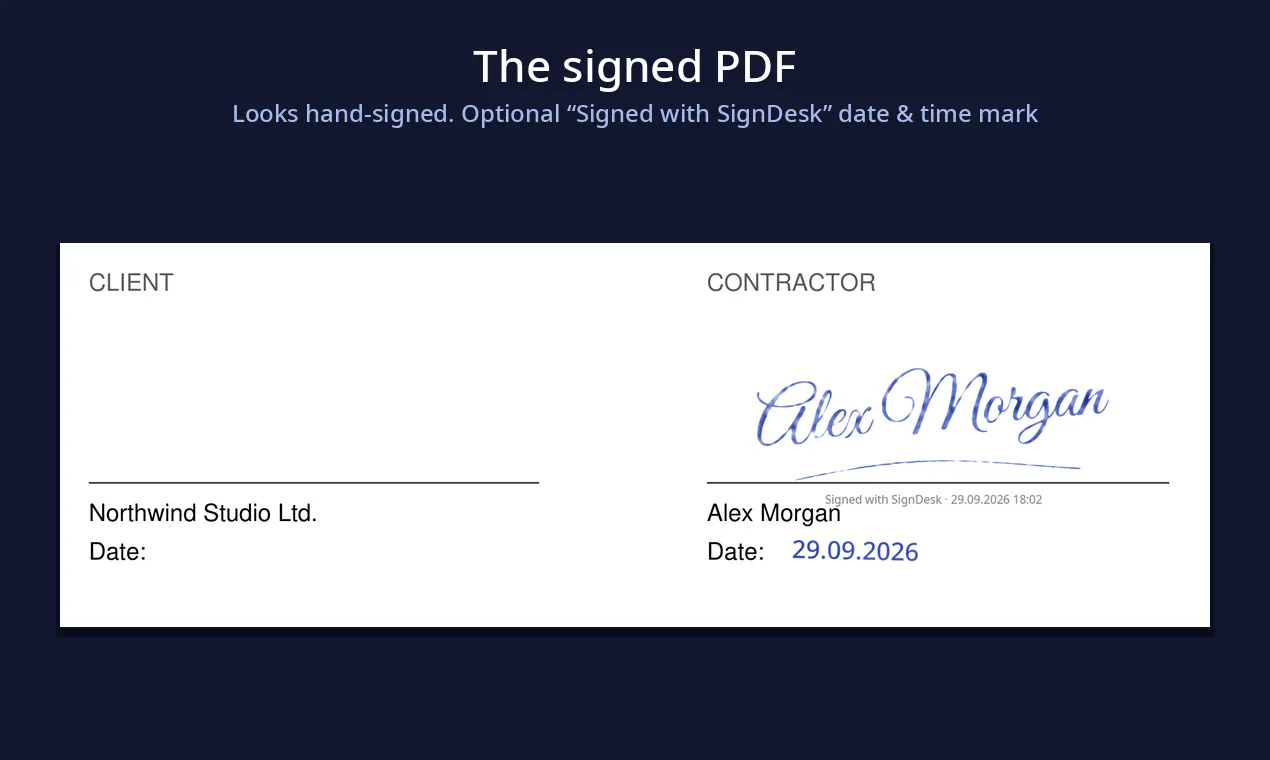 SignDesk gallery image