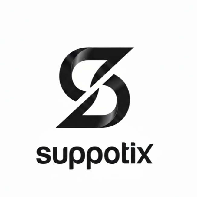 Suppotix - Product Hunt launch logo and brand identity