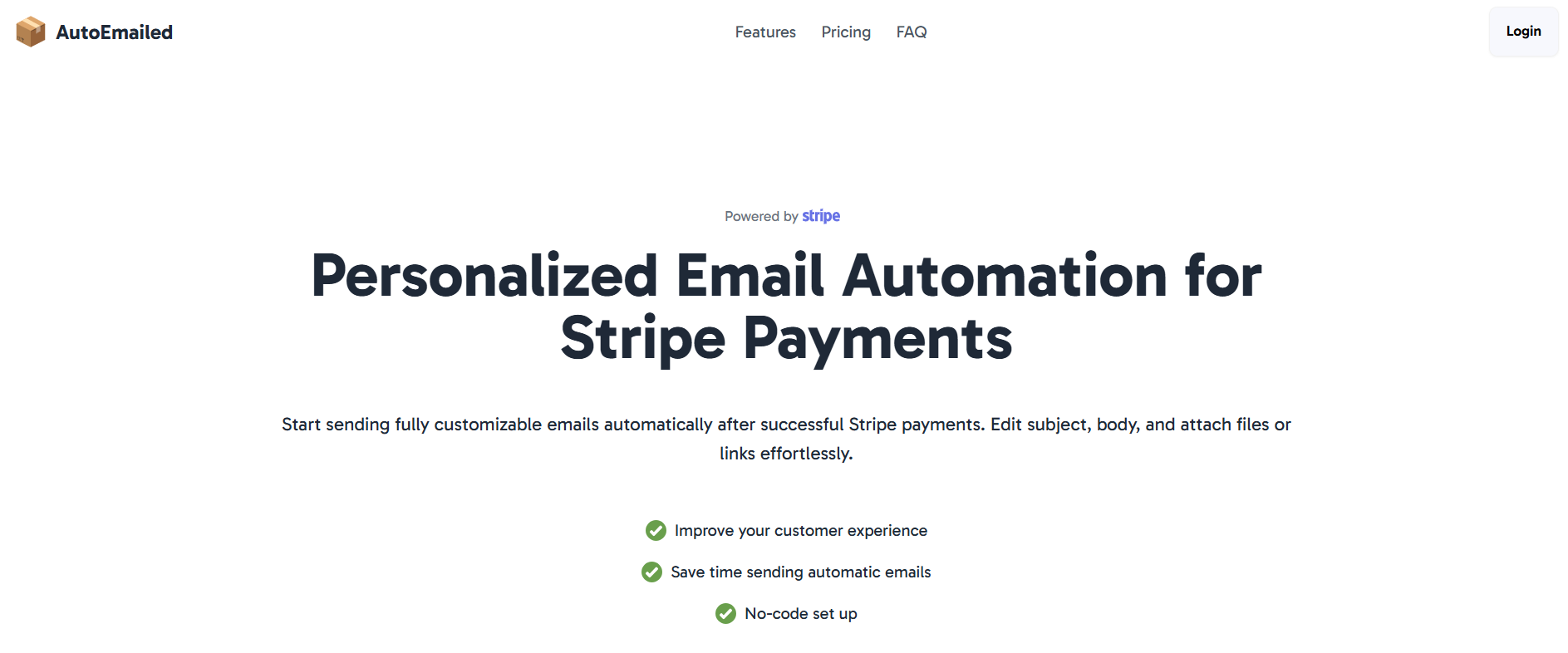 startuptile AutoEmailed-Personalized email automation for Stripe payments