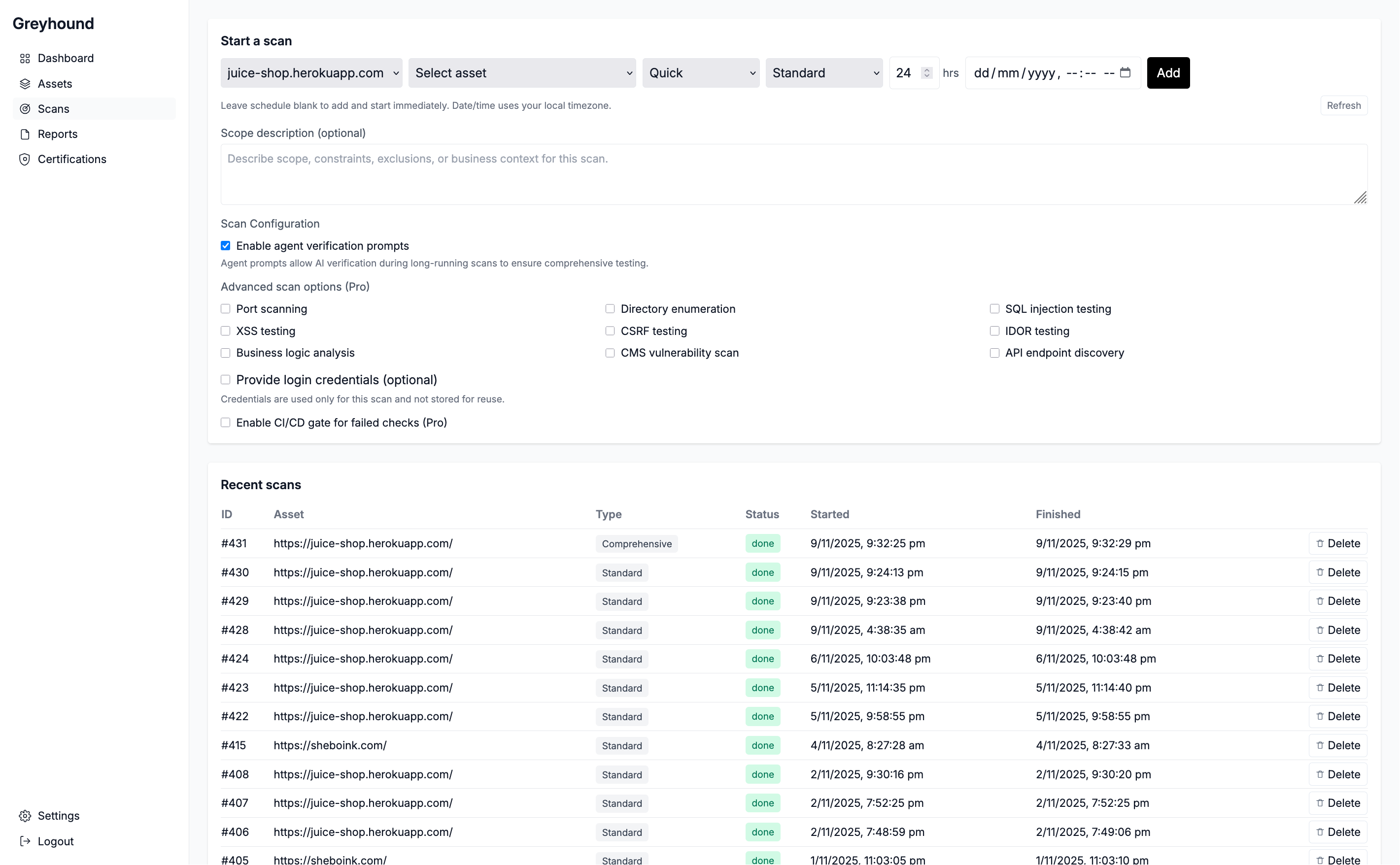 Greyhound gallery image