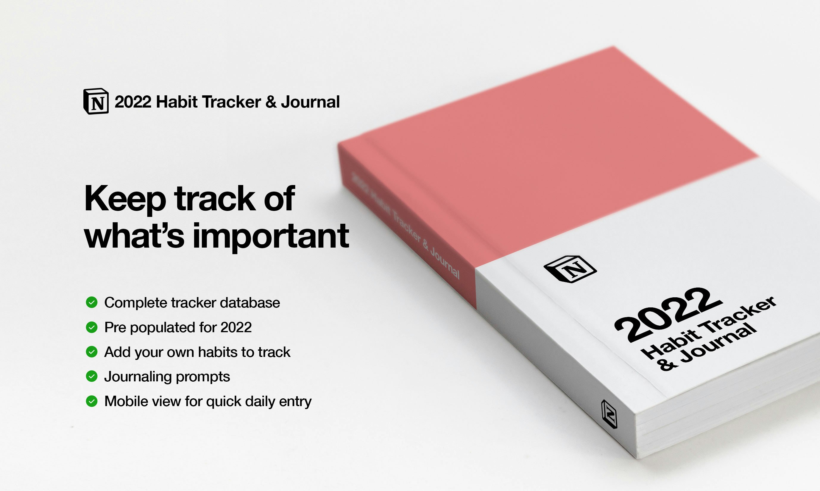 Notion Habit Tracker and Goals Journal gallery image