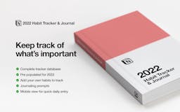 Notion Habit Tracker and Goals Journal media 2
