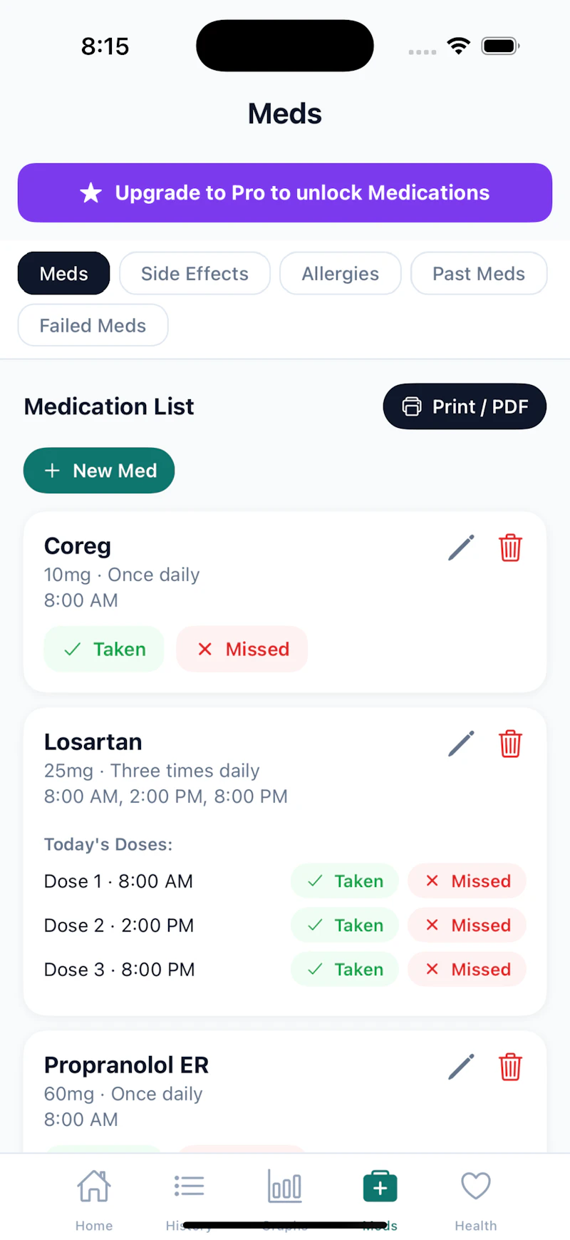BPMedTracker screenshot 6