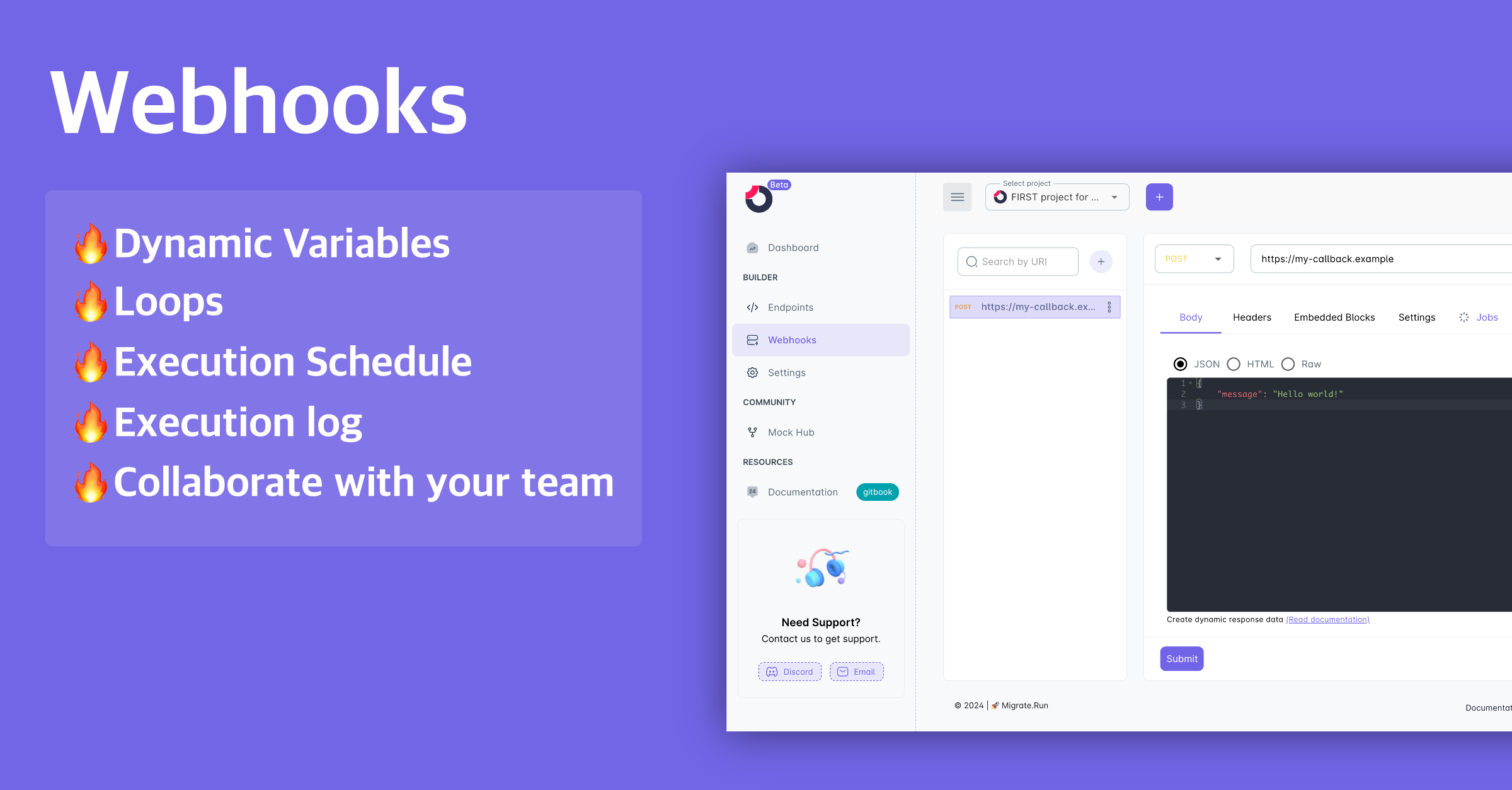 Migrate.run - Mock API Builder media 3