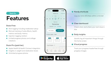 Dosio - GLP-1 shot tracker gallery image