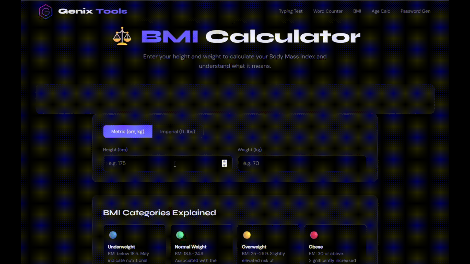 Genix Tools — Free Online Utility Tools - Screenshot 5 showing product features and functionality