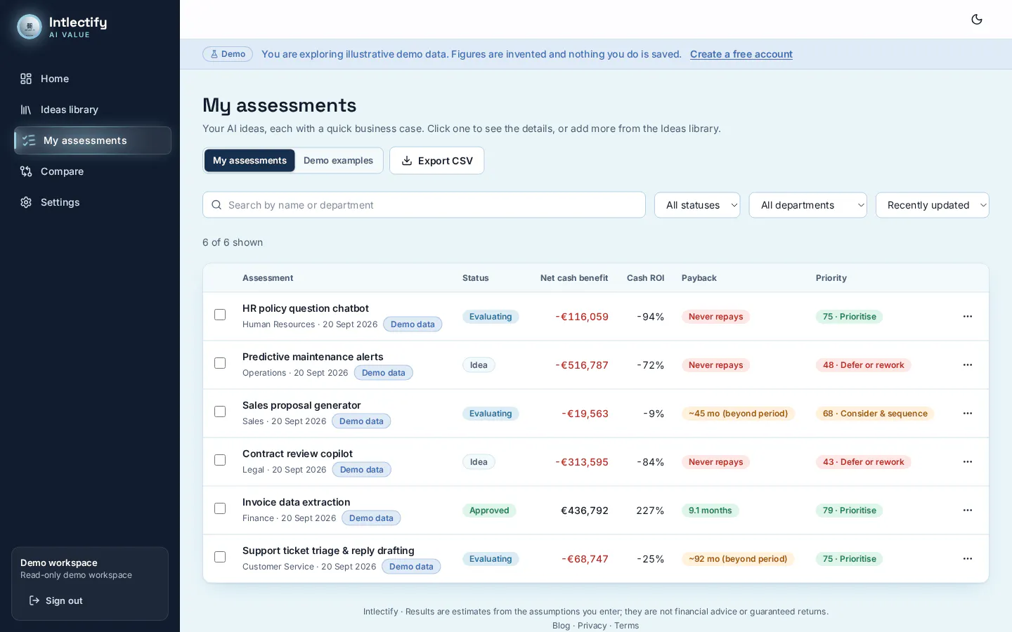 Intlectify - AI value case in Industries gallery image