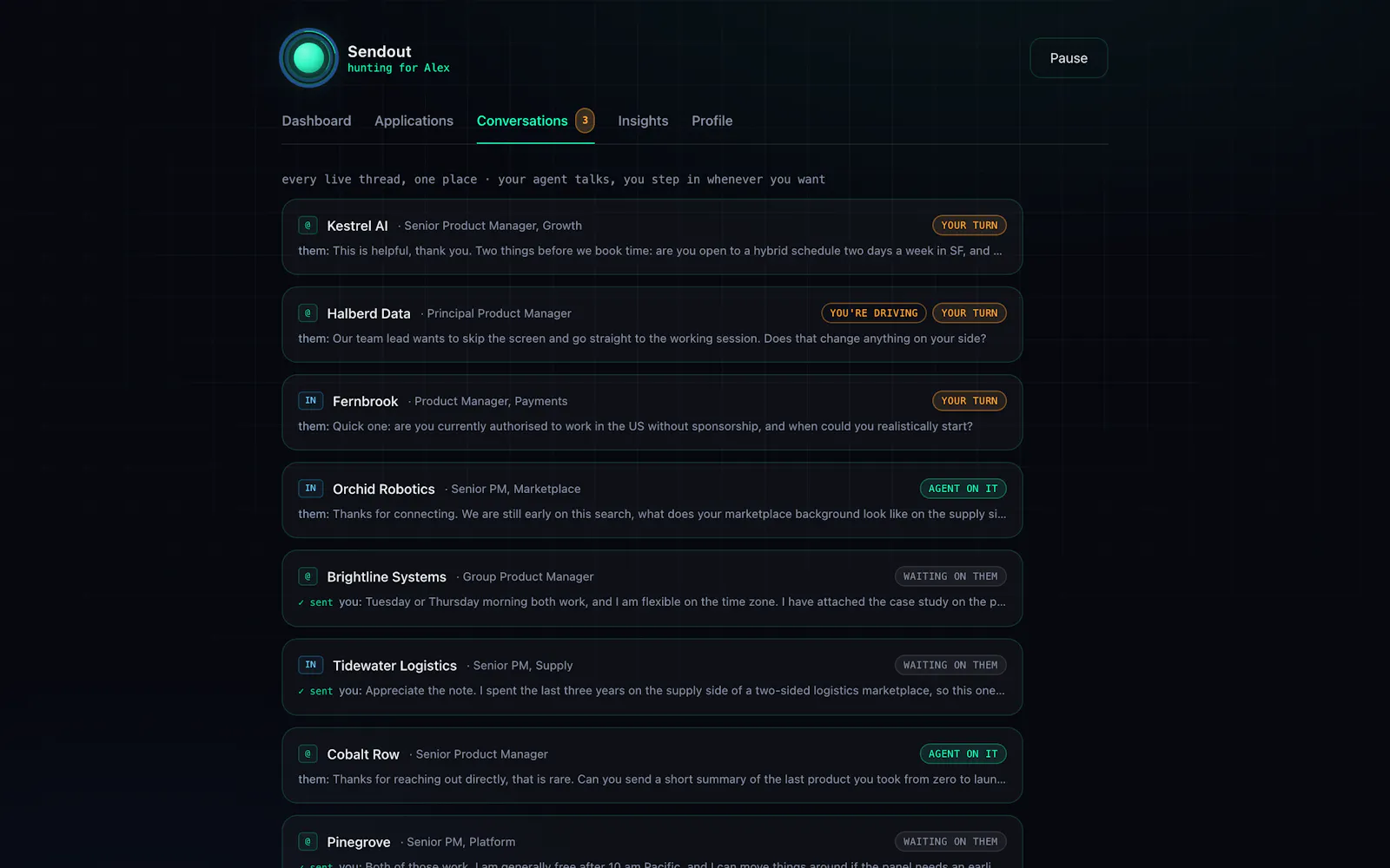 Sendout screenshot 4
