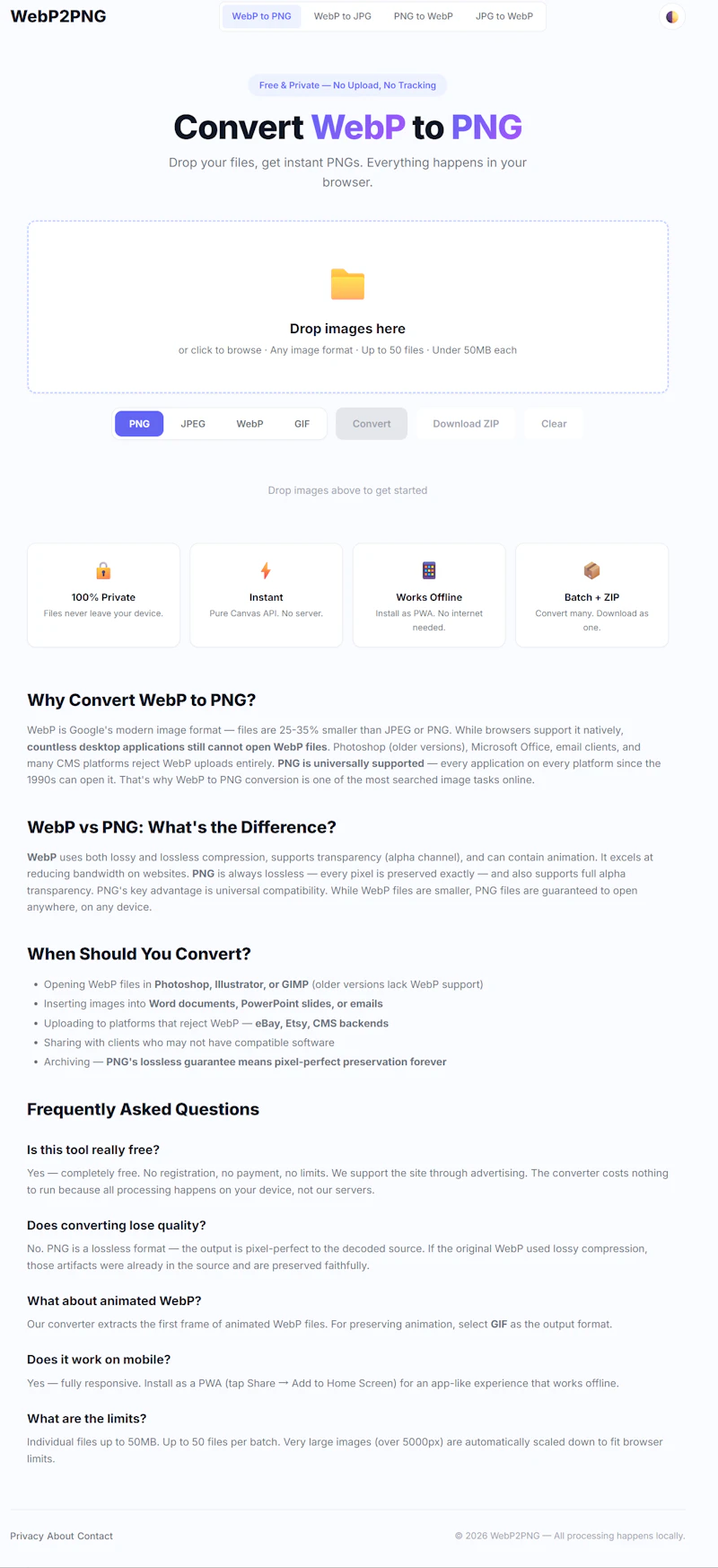 WebP2PNG screenshot 1