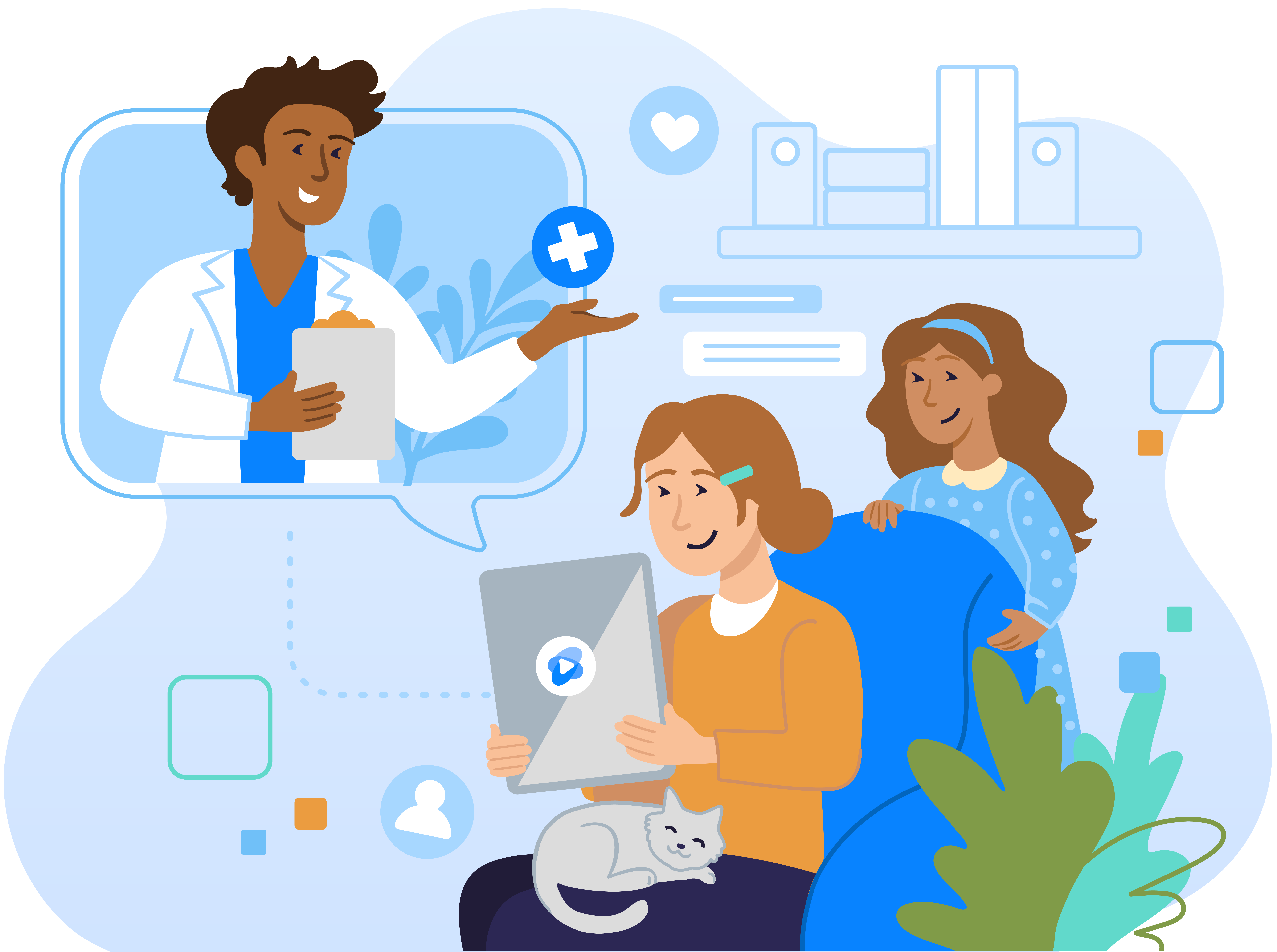 Health Plus - 仮想ケアをもっと望んでいる人々のために。メディア2