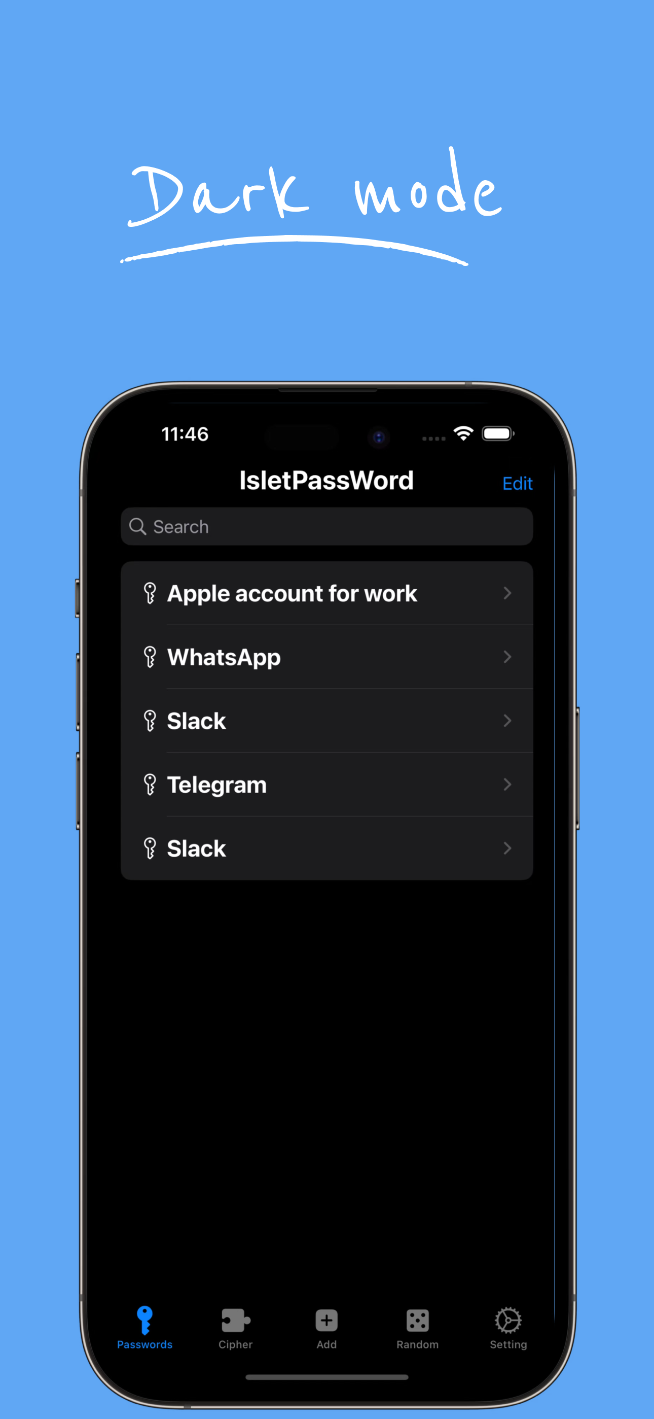 Mídia 6 de ISLETPASSWORD - Nem permita que o gerenciador de senhas saiba suas senhas.