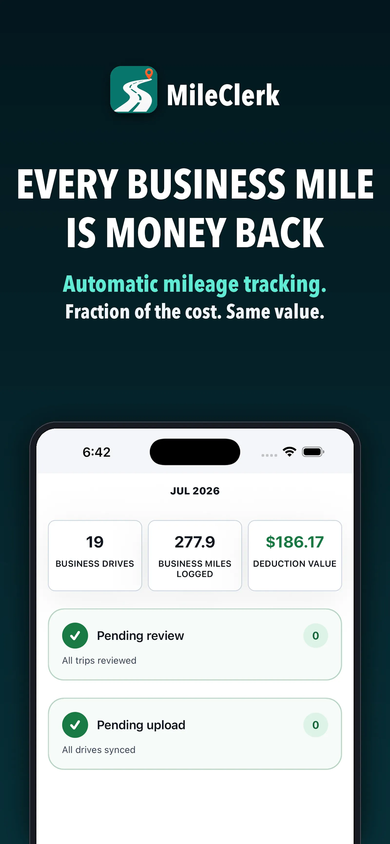 MileClerk: Auto Mile Tracker screenshot 3