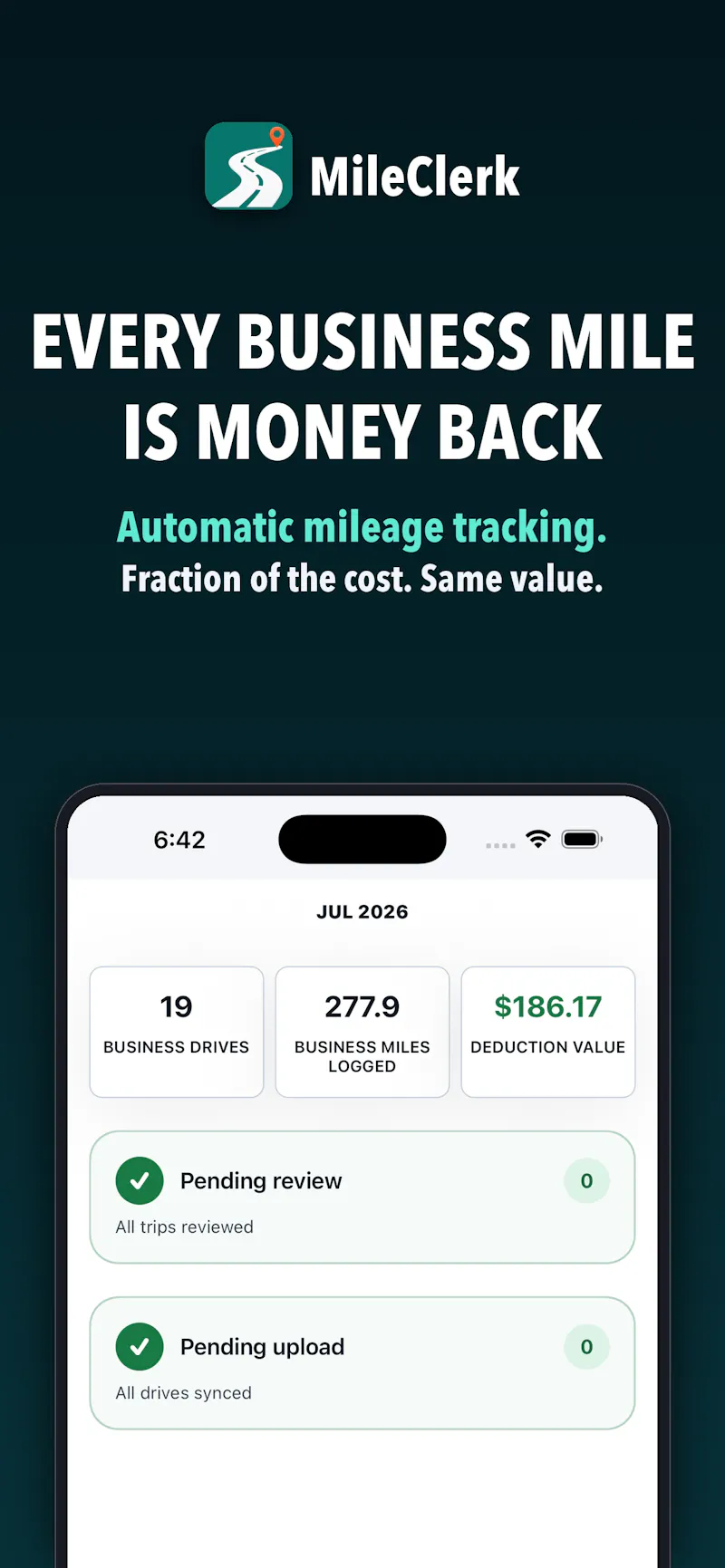 MileClerk: Auto Mile Tracker screenshot 3