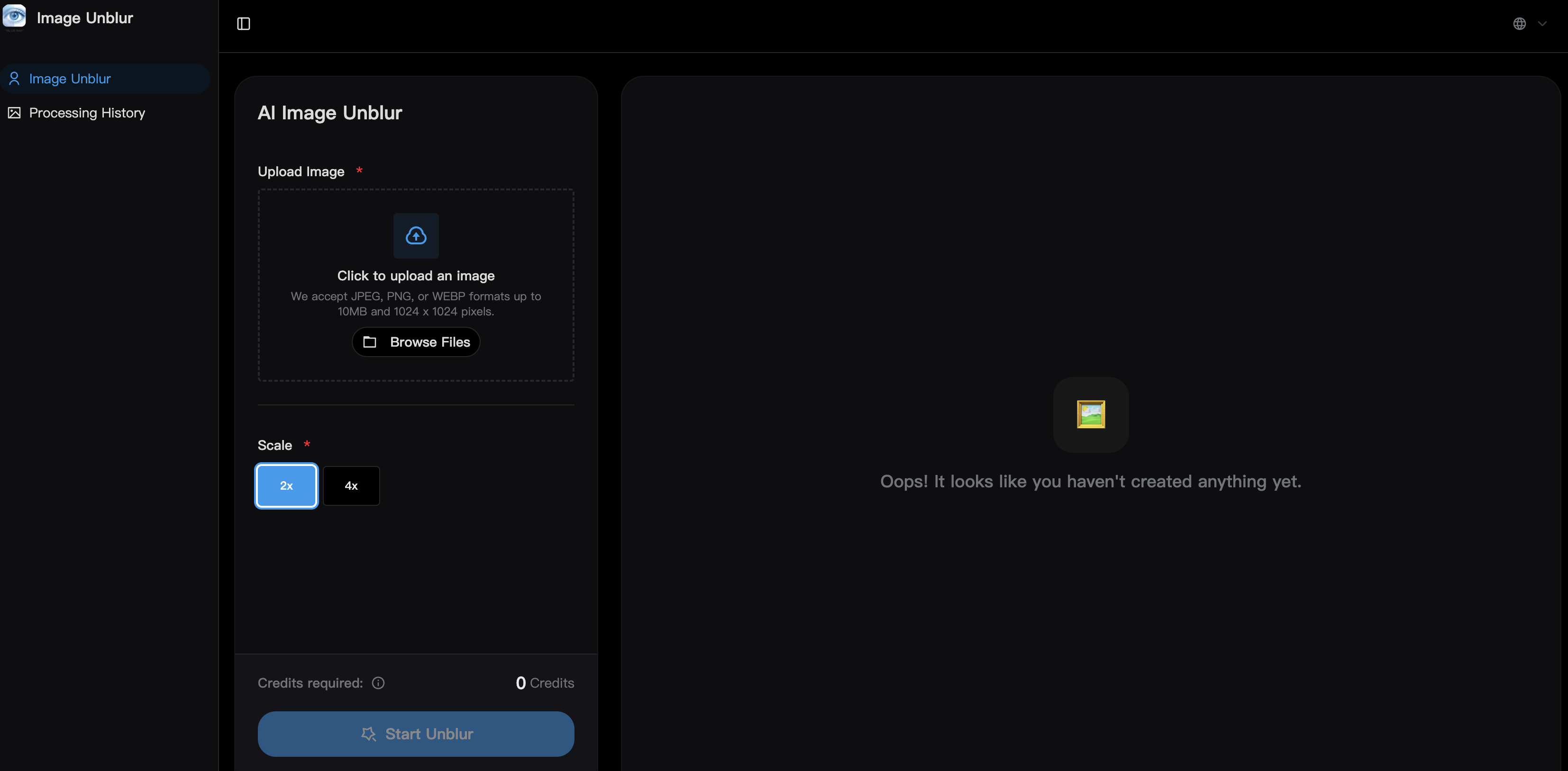 Unblur Image - Screenshot 2 showing product features and functionality