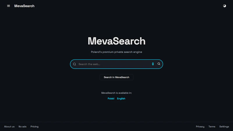 MevaSearch screenshot 1