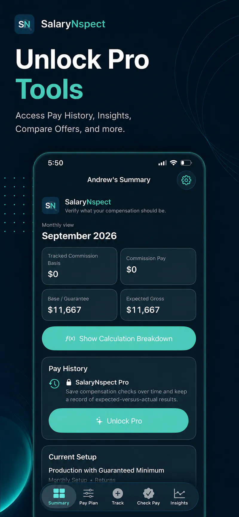 SalaryNspect - ProSal Calculator screenshot 8