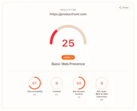 Is Your Site Agent-Ready? by Cloudflare gallery image