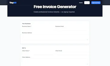 TinyBill — Simple Invoice Generator gallery image