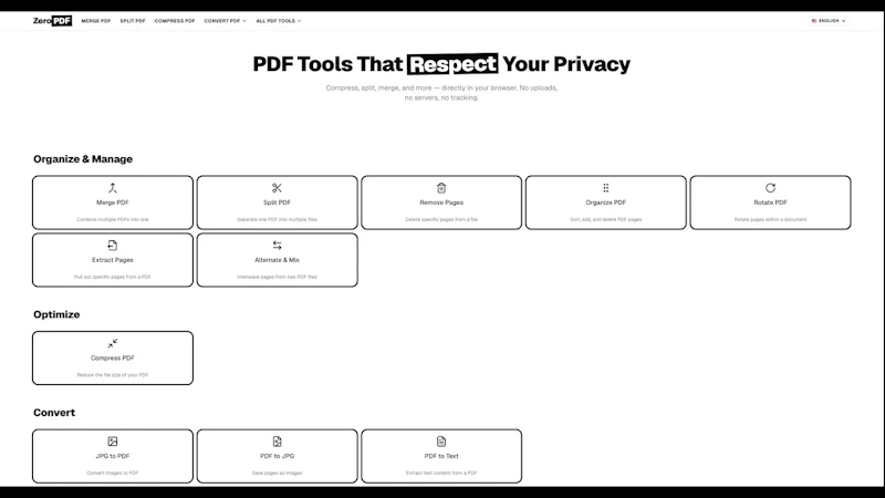 ZeroPDF screenshot 1 (video preview)