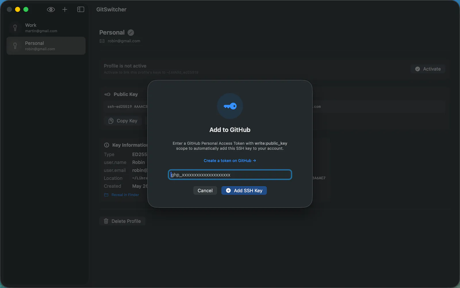 GitSwitcher screenshot 3
