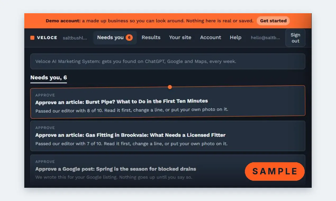 Veloce AI Marketing System gallery image