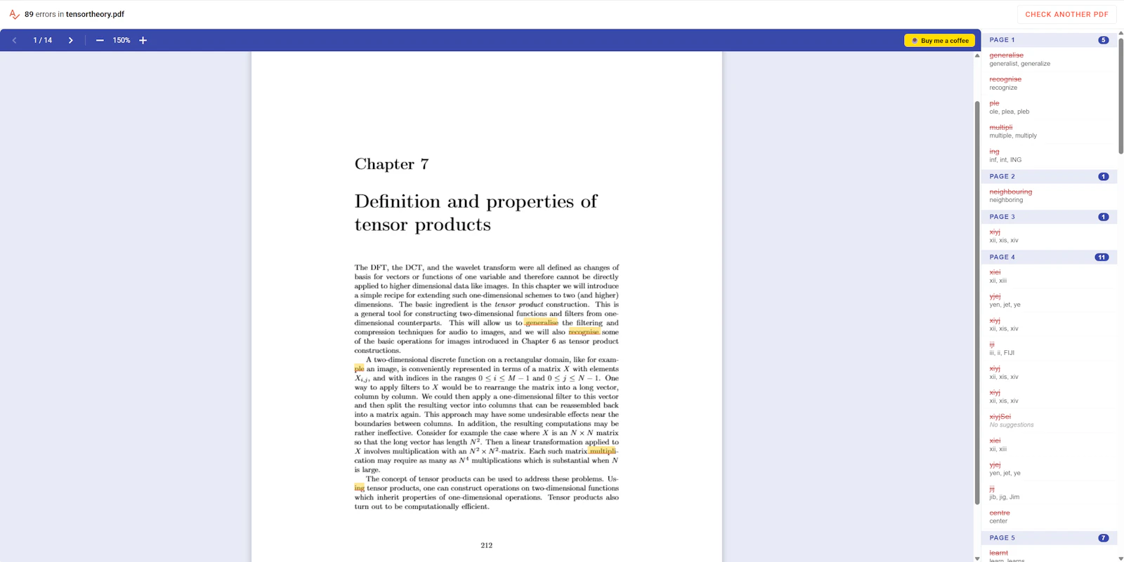 PDF Spell Checker screenshot 1