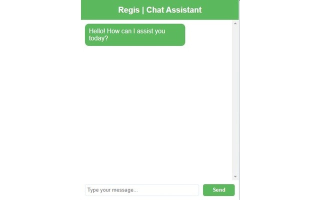 Mídia 3 de Regis AI: Chatbot com integração da API