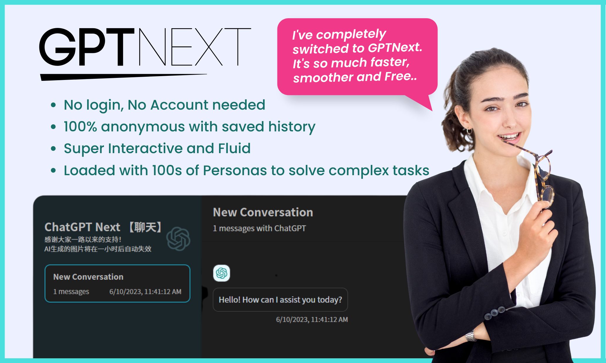 Gptnext - L'esperienza di chatgpt più cool, nessun accesso richiesto media 2
