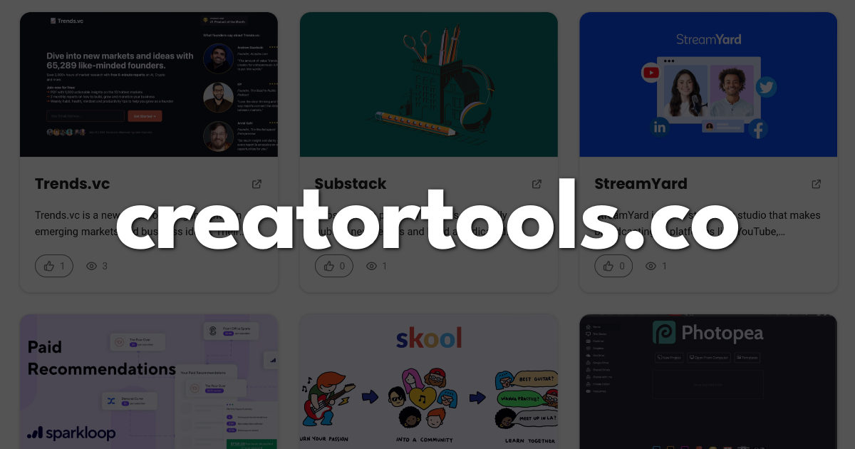 Creator Tools gallery image