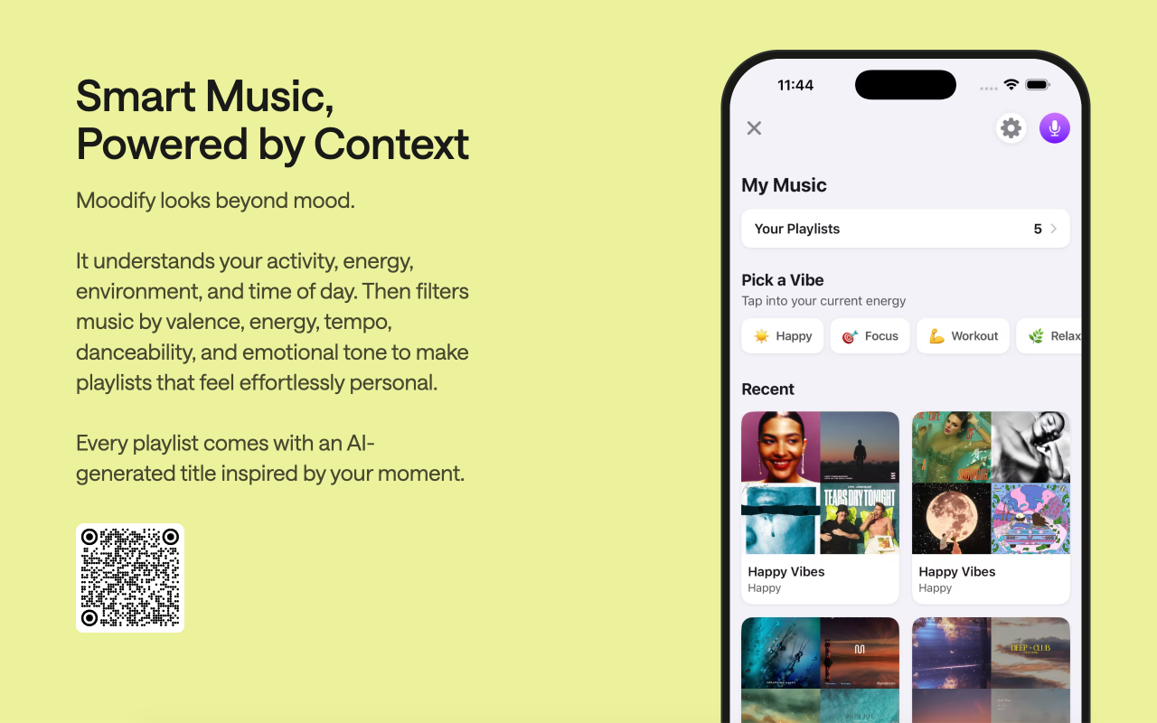 Moodify: Playlists That Fit! gallery image
